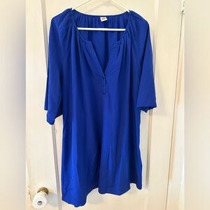 A NEW YORK Royal Blue Blouse L